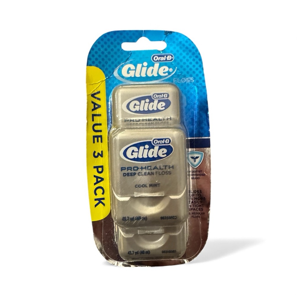 Oral-B Glide Pro-Health Deep Clean Cool Mint Dental Floss Original 3-Pack